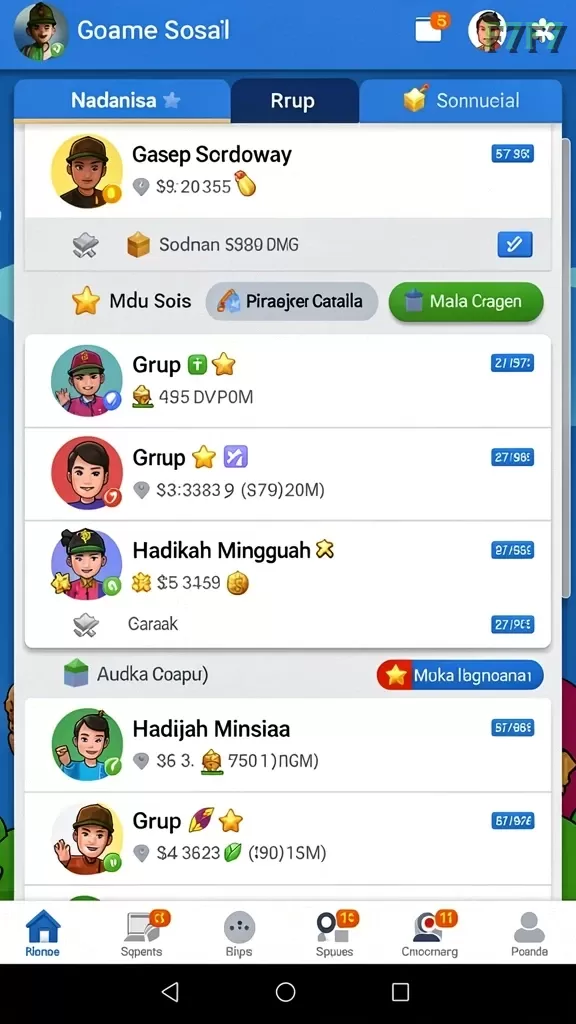 Cuplikan layar SEHOKI — aktivitas