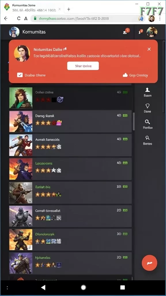 Cuplikan layar OCATOTO — aktivitas
